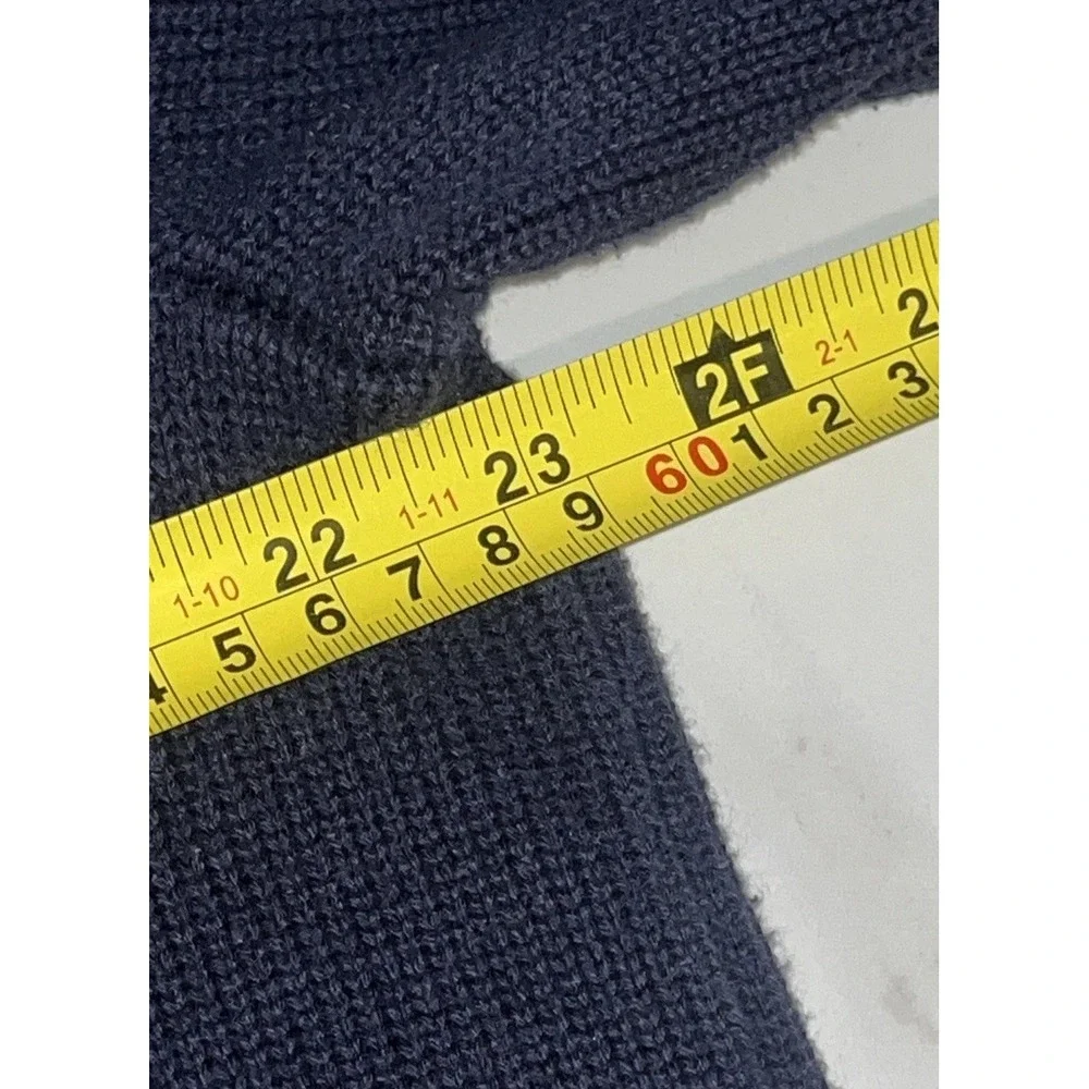 Nautical Anchor Knit Sweater Mens XL Navy Red White Yacht Club‎ Coastal Preppy